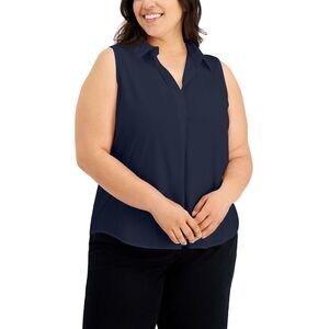 Style & Co Plus Size Woven Sleeveless Top